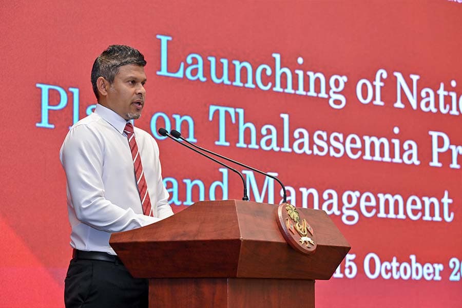 ތެލެސީމިއާ ކުދިން ތަފާތު ކޮށްގެން ނުވާނެ: ނާއިބު ރައީސް