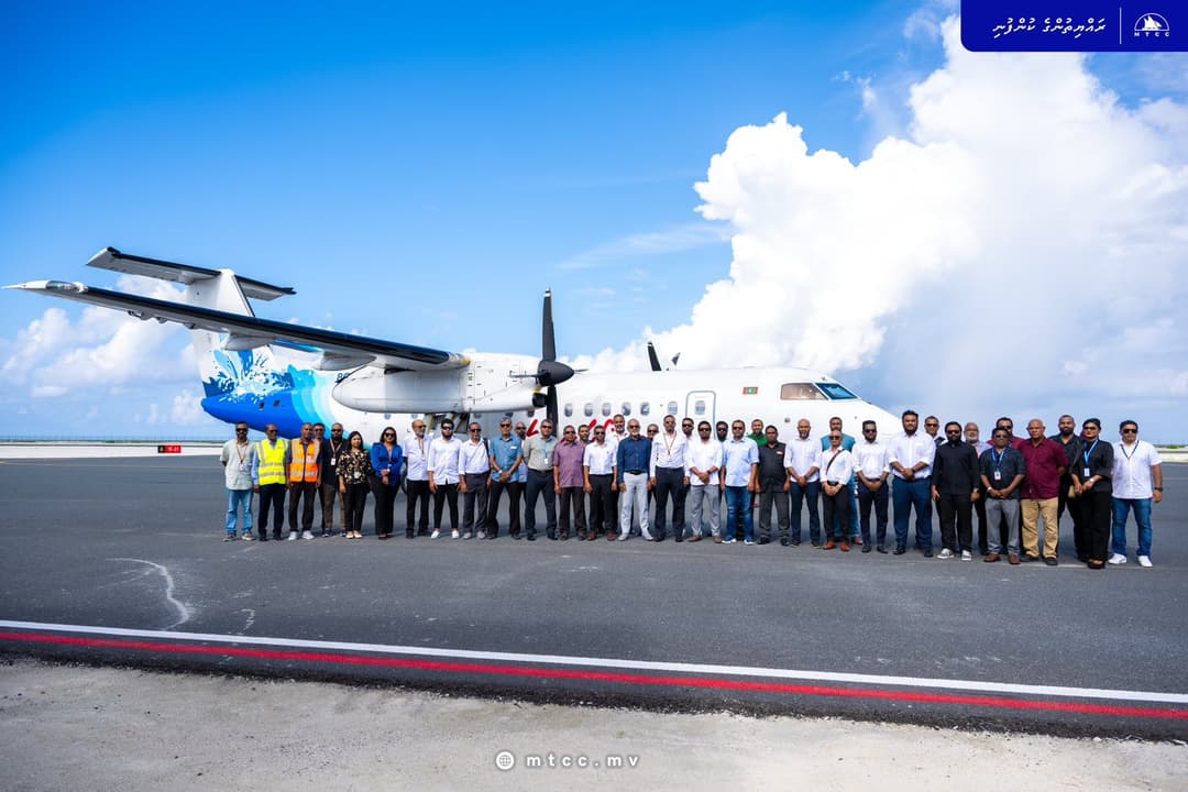 މުލީ އެއާޕޯޓަށް ފުރަތަމަ ޓެސްޓް ފުލައިޓު ޖައްސައިފި