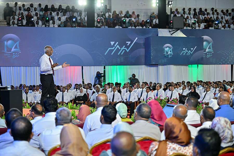ޤައުމީ ދިފާޢީ ބާރު ވަރުގަދަކުރުމަށް، މަސައްކަތްތަކެއް ދަނީ ކުރެވެމުން: ރައީސް