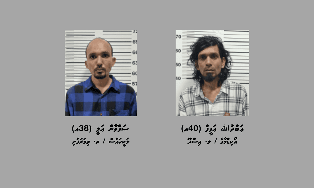 މަސްތުވާ ތަކެތީގެ މައްސަލައެއްގައި ހުުޅުމާލެއިން ދެމީހަކު ހައްޔަރު ކޮށްފި